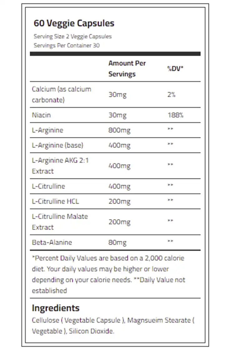 Laperva L Arginine and L Citrulline and Beta Alanine