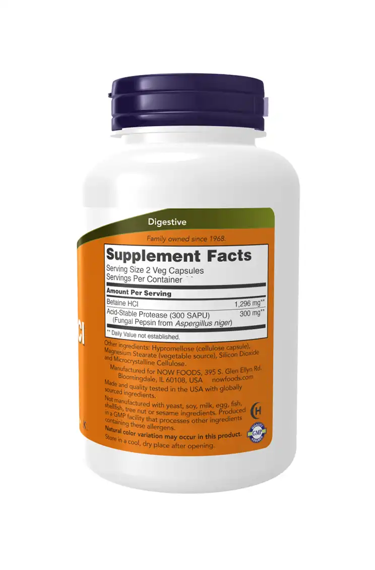 betaine HCl now betaine HCl now