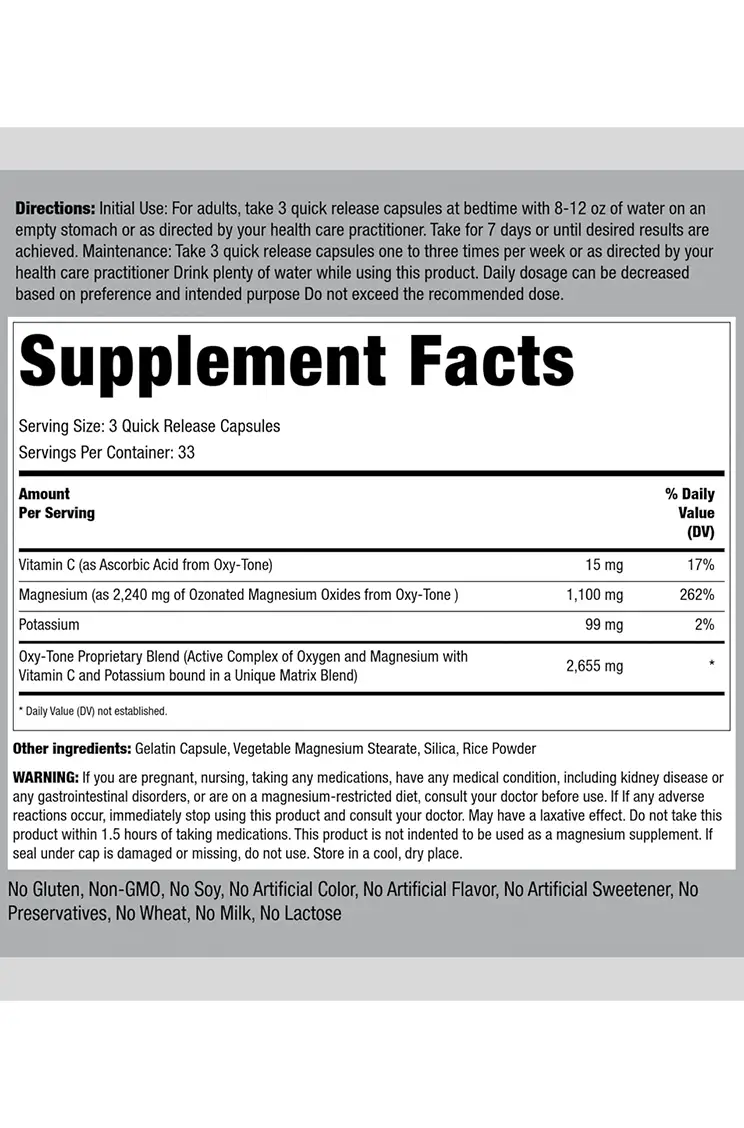 Oxygen Intestinal Colon Cleanser