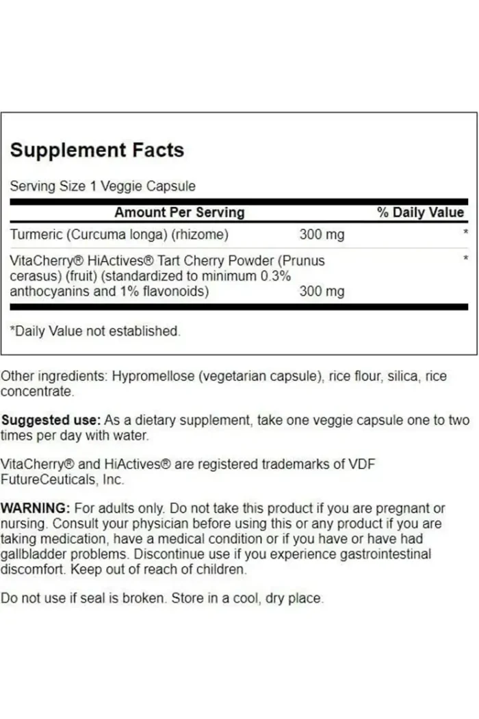 Tart Cherry With Turmeric Swanson