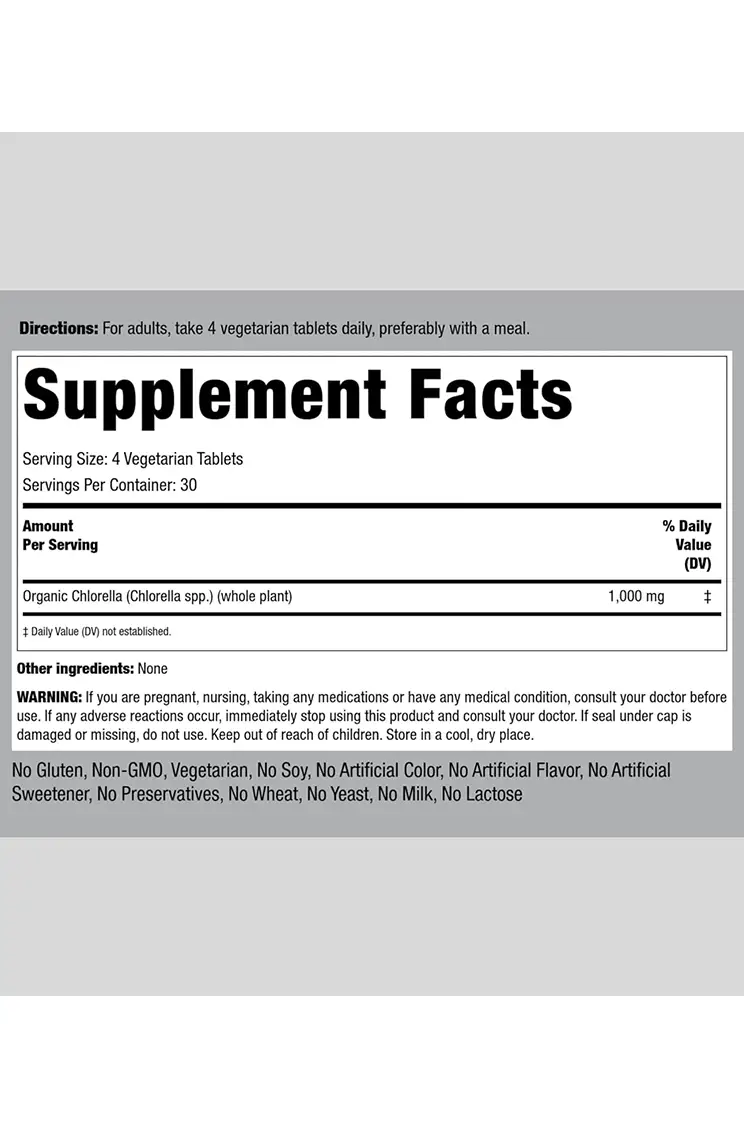Chlorella Piping Rock Chlorella Piping Rock