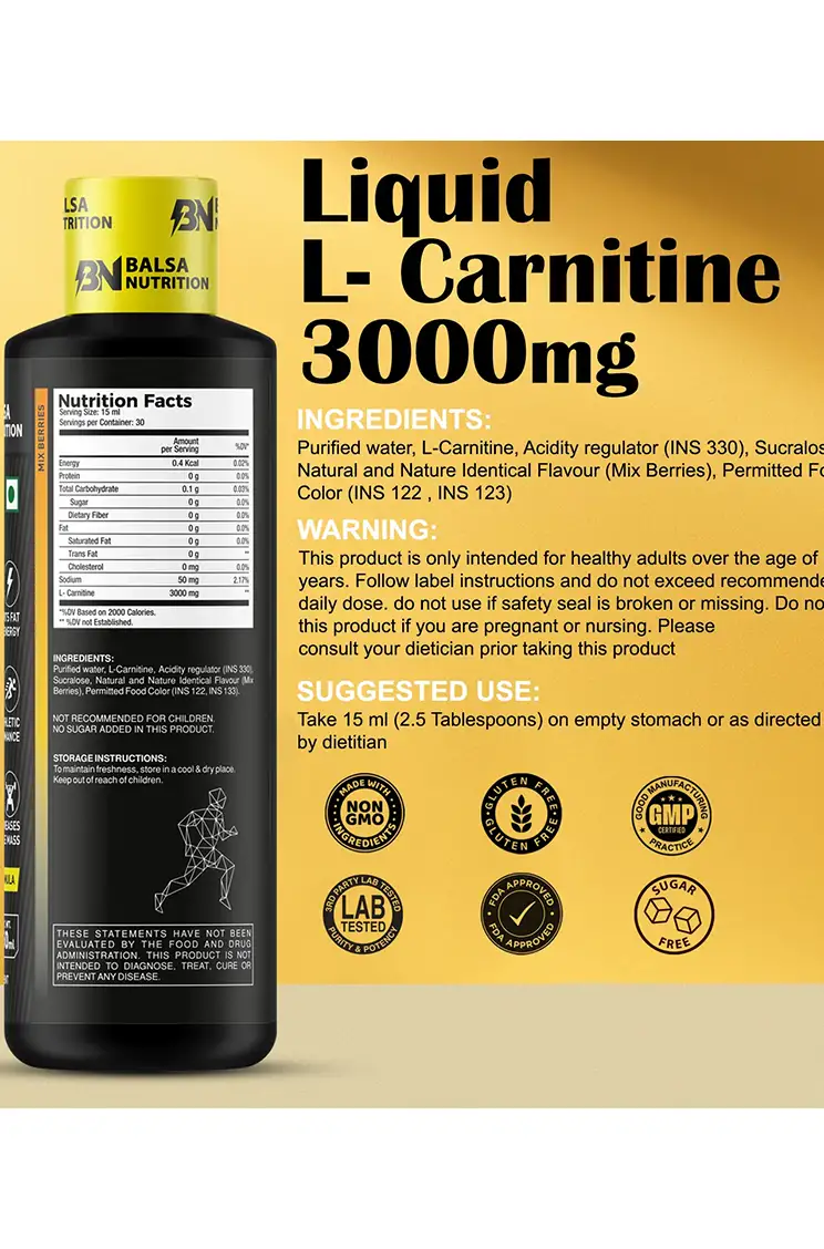 L Carnitine Balsa Nutrition L Carnitine Balsa Nutrition