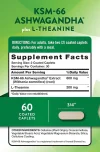 Ashwagndha KSM-66 plus L-Theanine nature's truth