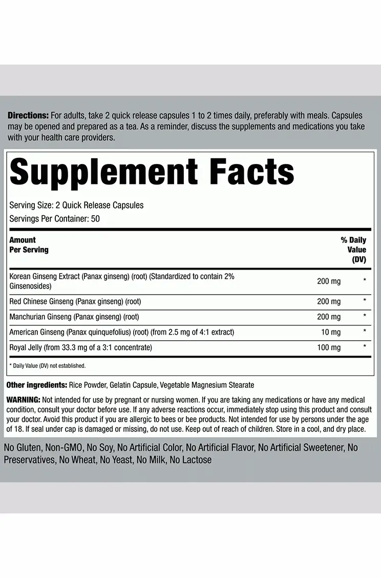 Ginseng Complex Piping Rock