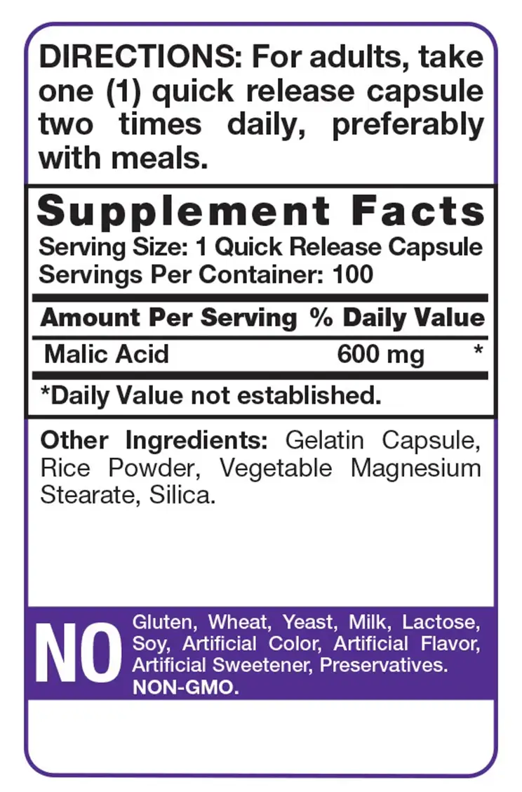 Malic Acid Piping Rock