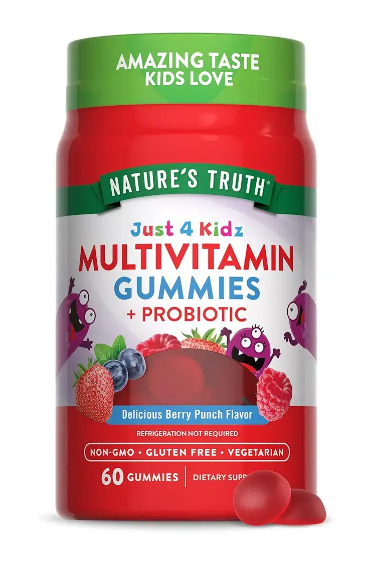 Kids Multivitamin With Probiotics Gummies Nature's Truth