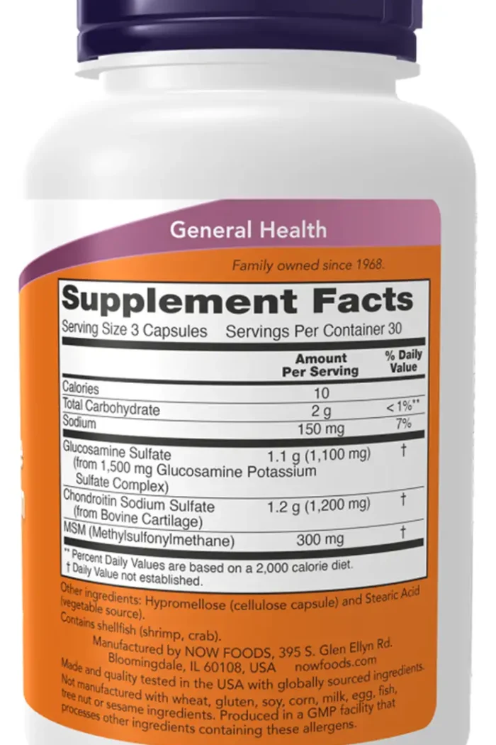 Glucosamine & Chondroitin With MSM Now
