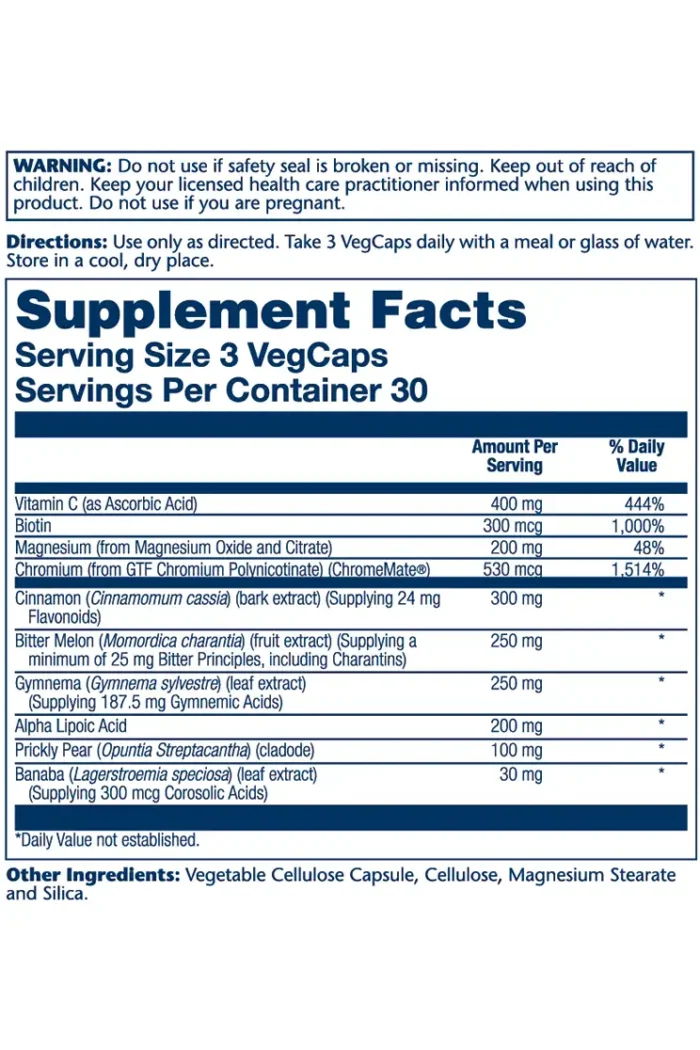 Blood Glucose Success Solaray