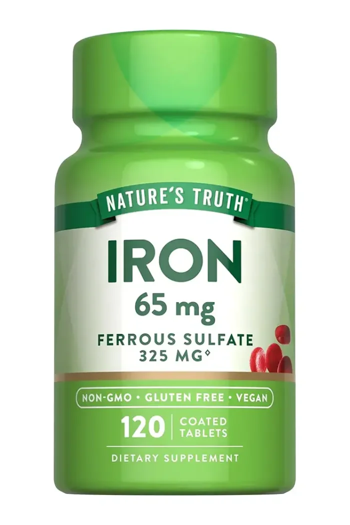 Iron 65mg Ferrous sulphate Nature's Truth