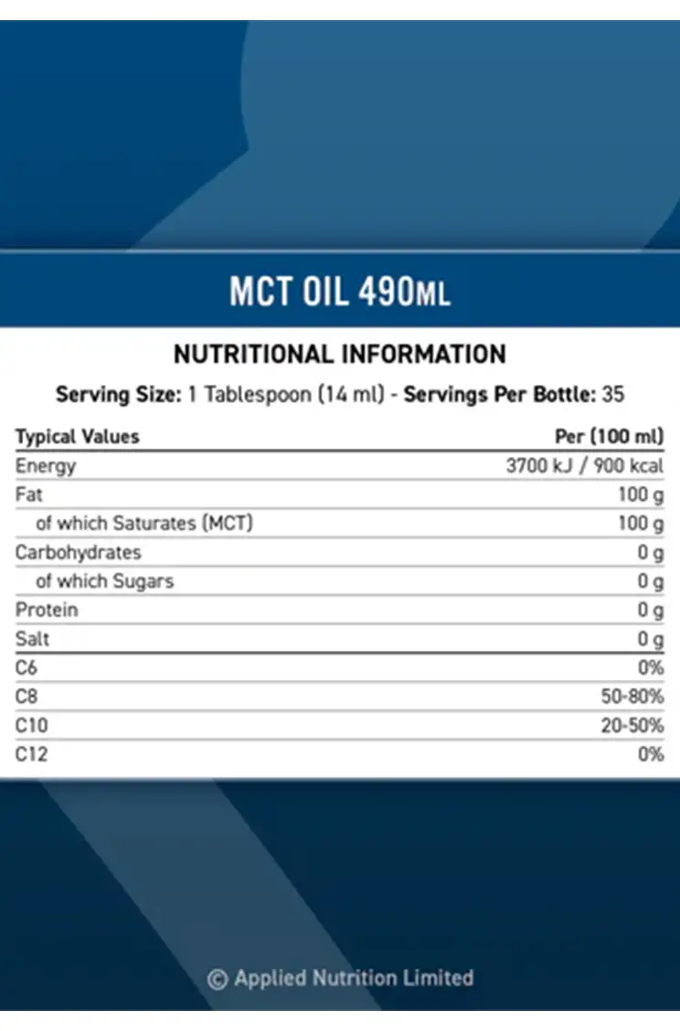 MCT Oil Applied Nutrition MCT Oil Applied Nutrition