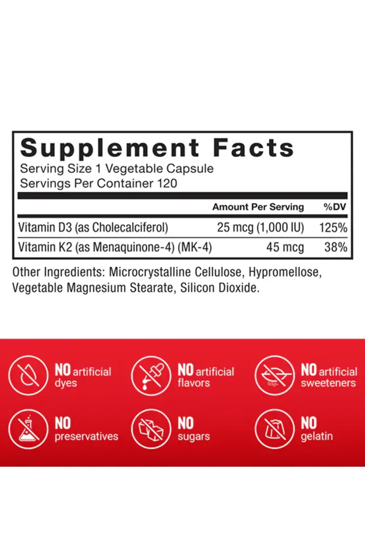 Vitamin D3 K2 Force Factor