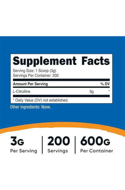 L Citrulline Malate Nutricost