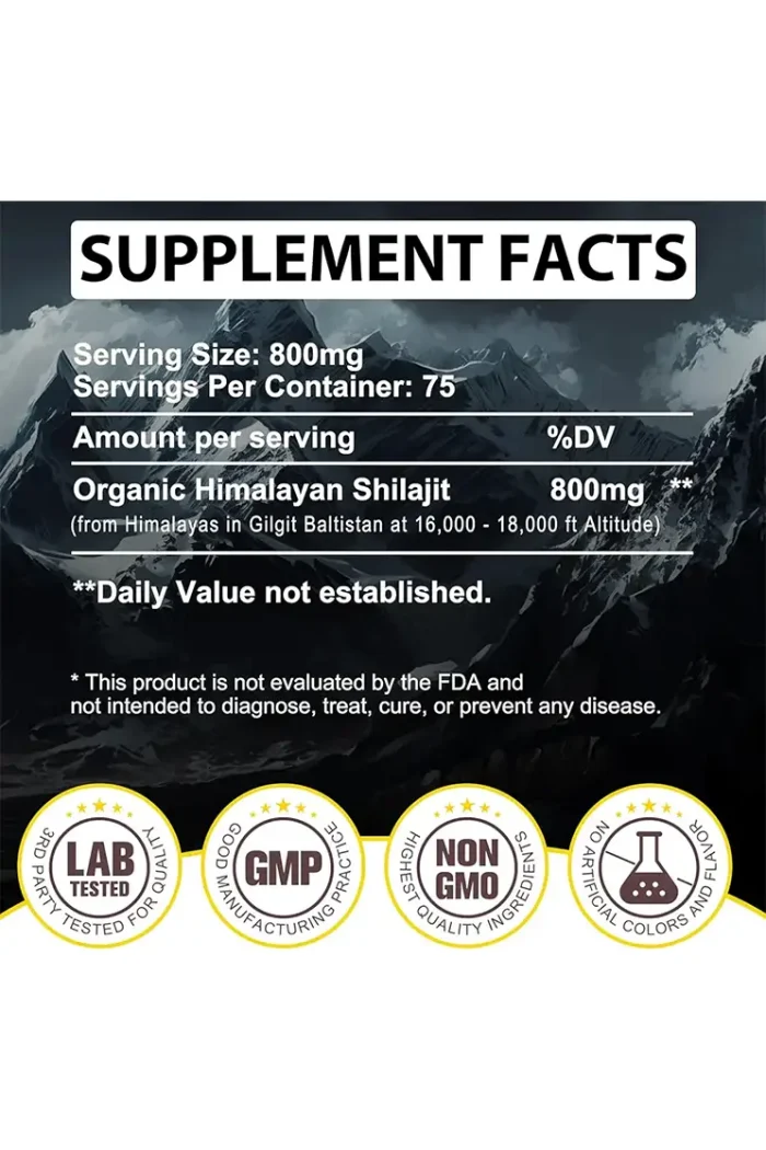 Shilajit Acential labs