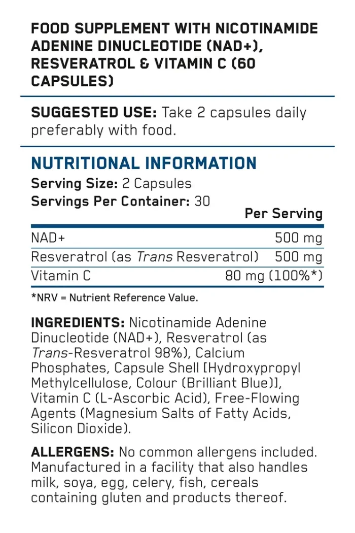 NAD+ Resveratrol Applied Nutrition