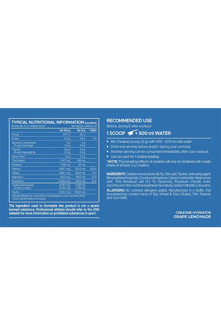 Creatine + Hydration USN Creatine + Hydration USN