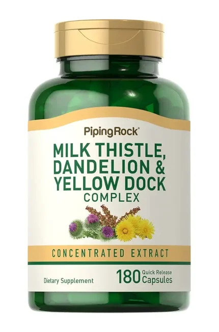 Milk Thistle Dandelion & Yellow Dock piping Rock