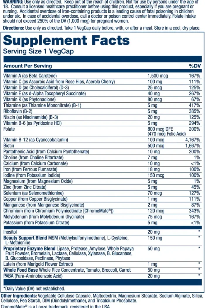 Once Daily Woman Multivitamin Solaray