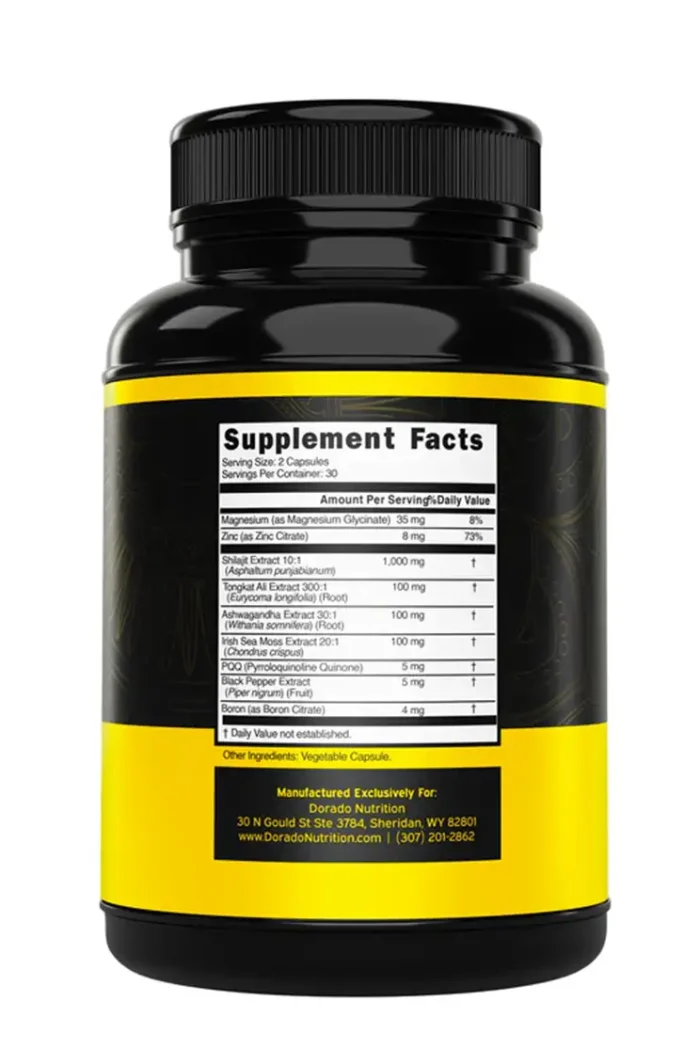 Shilajit with Ashwagndha,Sea Moss, Tongkat Ali Dorado