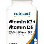 Vitamin K2 + Vitamin D3 Nutricost